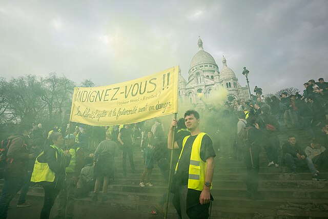 Protesta de los "chalecos amarillos" en Francia. Licencia Conflicto social